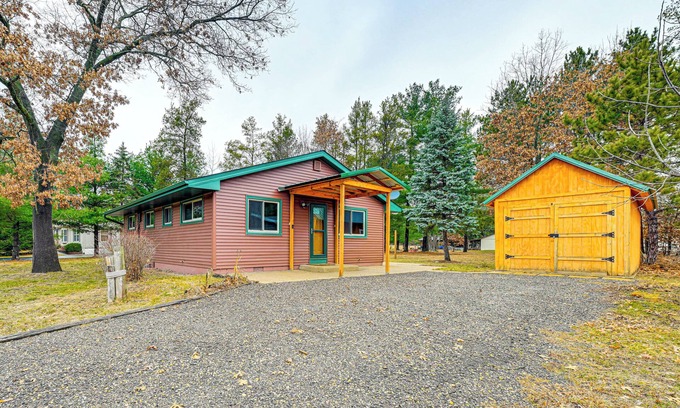 New Lisbon Cabin | Canal-Front Cabin: Dock & Fire Pit in New Lisbon