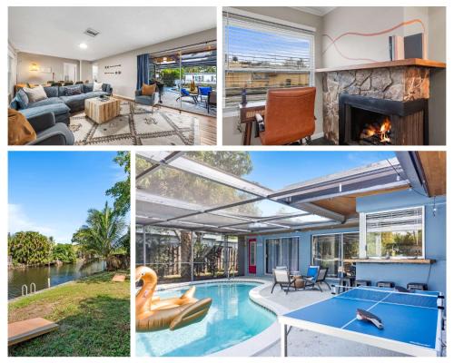 Fort Lauderdale House | Canal views featuring indoor pool