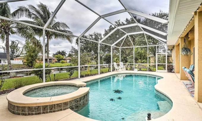Caloosahatchee House | Canalfront Cape Coral Home with Private Dock!