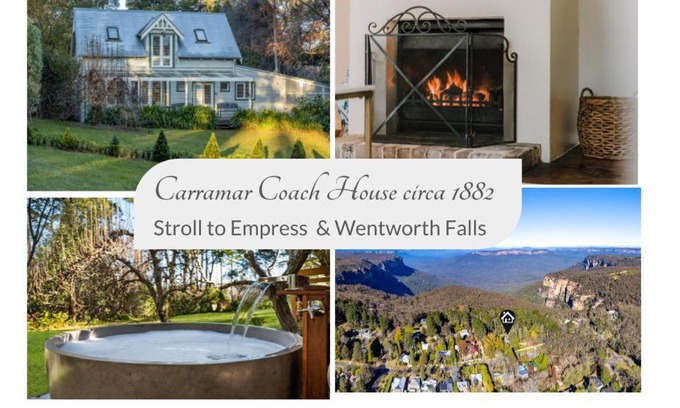 Wentworth Falls House | Carramar Coach House, Romantic Falls Retreat