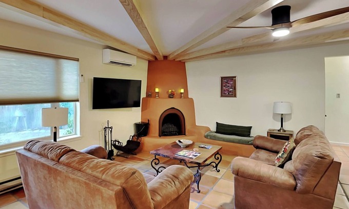 Santa Fe House | Casa Calabaza | Fenced Yard, Fire Pit