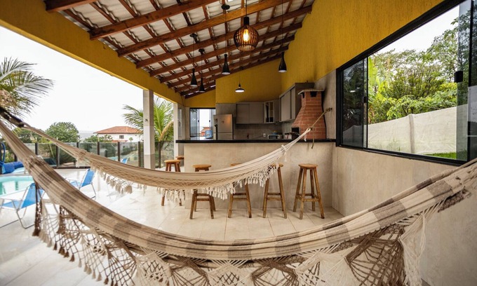 Alexania House | Casa com piscina, churrasq e Wi-Fi em Alexânia/GO