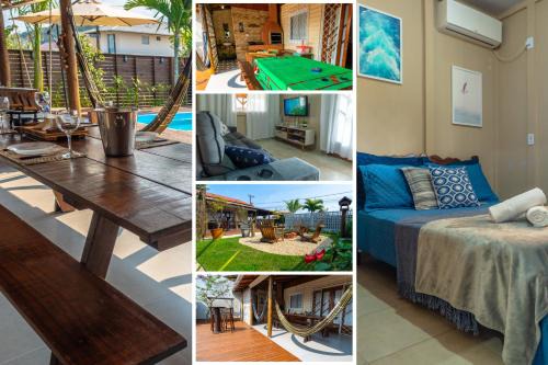 Barra Velha House | Casa com Varanda Incrível - Sinuca, Pepolim, Piscina, Praça de Fogo - Próximo ao Parque Beto Carrero World