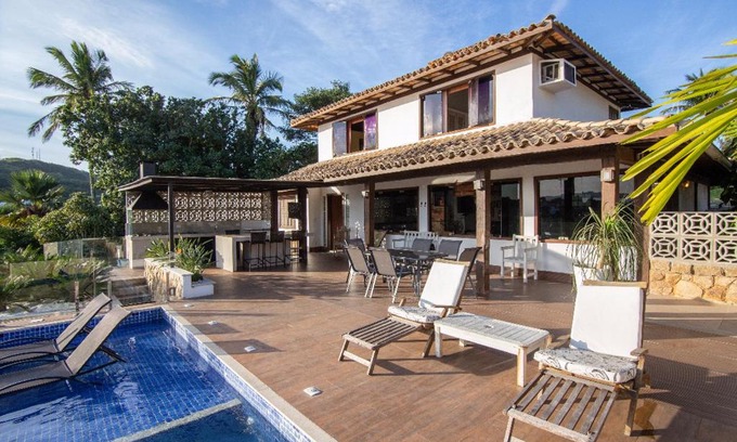 Alto de Buzios House | Casa de condomínio em Geribá - Vista Mar.