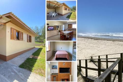 Passo de Torres House | Casa de frete para o mar - Pátio privativo - Churrasqueira - Cozinha completa - Smart Tv - Wifi - Vaga para carros - Aceita Pet