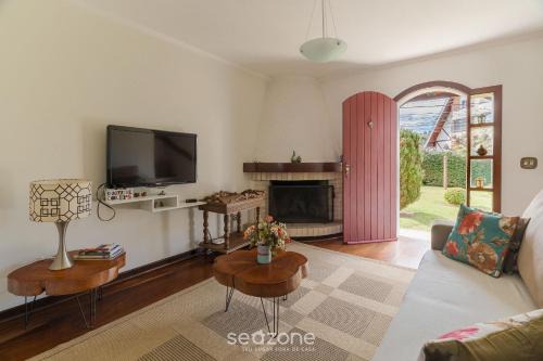 Jardim Andira House | Casa espaçosa c/lareira em Campos do Jordão RAS175
