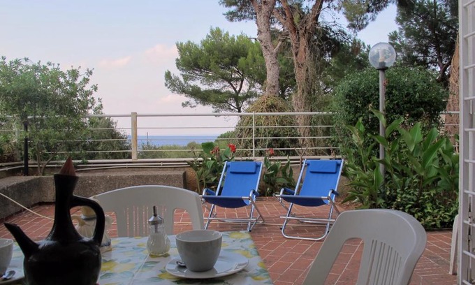 Addaura House | Casa in villa vista mare