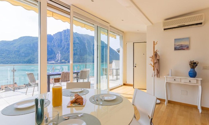 Campione d'Italia Apartment | Casa Madlen - Bright Attic with Marvelous View