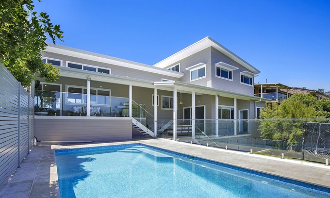 Forresters Beach House | Castaway Beach House - Designer home with inground pool