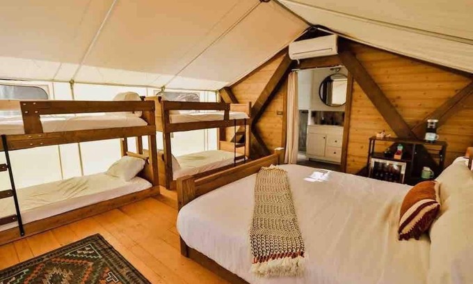 Kanab Cabin | Cave Lakes Canvas Cabin Deluxe Suite #3 (Sleeps 6)