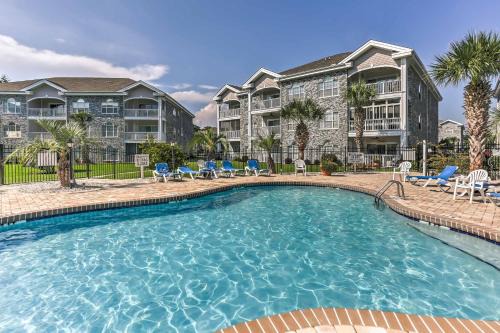 Central Myrtle Beach Apartment | Central Myrtle Beach Condo with Golf Course View!