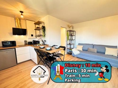 Bussy-Saint-Georges Apartment | Centralis Disney 12min Gare 5min et Paris Parking