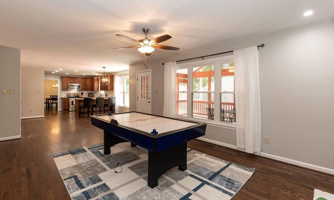 Apex House | Centrally located by Cary & Holly Springs with a private serene wooded backyard!