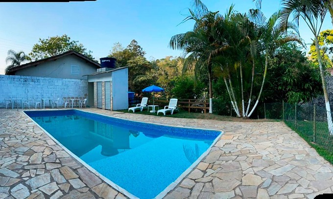 Santa Isabel House | Chácara com piscina e Wi-Fi em Santa Isabel - NOVO