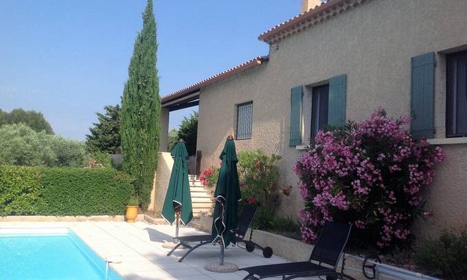 Saint-Hippolyte-le-Graveyron Villa | Charming quiet villa near Ventoux and Barroux, swimming pool, breathtaking view