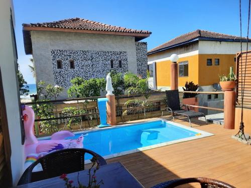 Barra do Jacuipe House | Chalé Pé na Areia e Piscina Privativa em Barra do Jacuípe