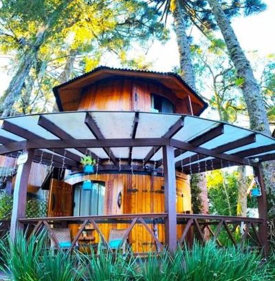 Canela Ski Chalet | Chalé Temático em Pipa de Vinho - Parada da Pipa Chalés