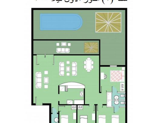 Marina El Alamein Apartment | Chalet 2 v150 first floor 4 bedrooms green beach