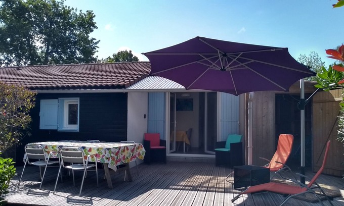 Hourtin Port Ski Chalet | Chalet 4/5 people with swimming pool