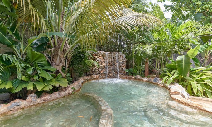 Las Galeras Ski Chalet | Chalet #4 Caribbean, grand pool villa at Chalet Tropical bio-hotel