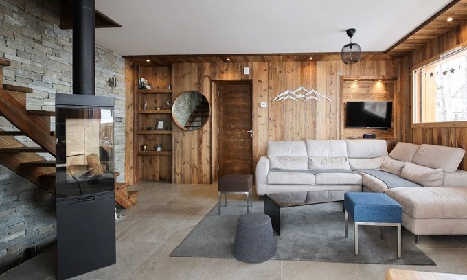 Saint-Sorlin-d'Arves Ski Chalet | Chalet Choseaux**** 14 people - private sauna