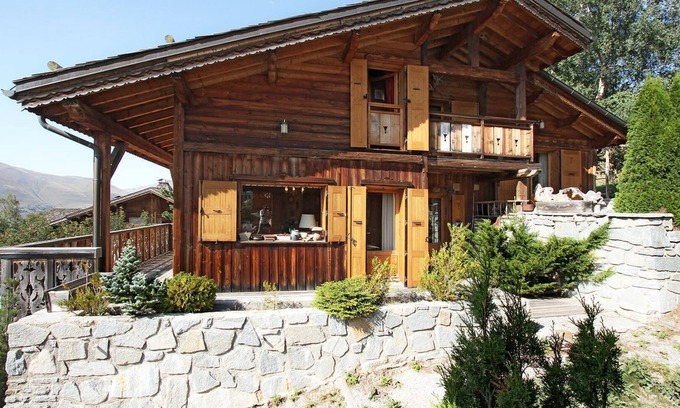 Mont-de-Lans Ski Chalet | Chalet en Pierres et Bois, Jacuzzi