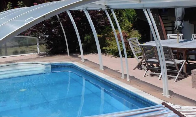 Morillon Ski Chalet | Chalet Paula with heated pool , in summer and Hot Tub, in winter