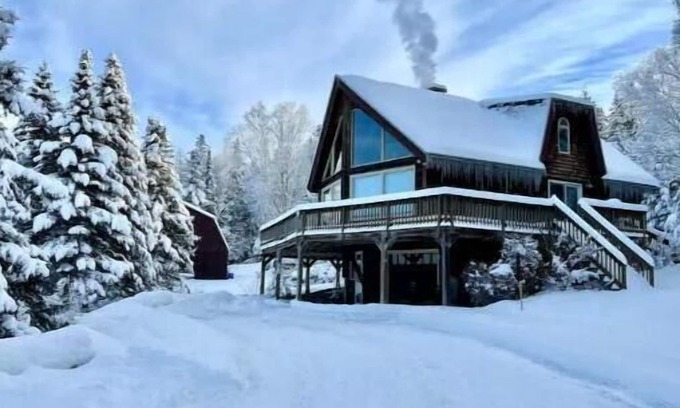 Rangeley Ski Chalet | Chalet style home with incredible views