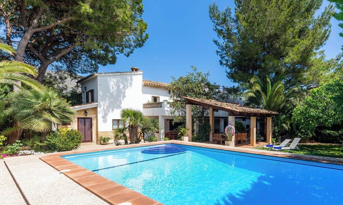 Pollensa Ski Chalet | Chalet Villa Can Charles with Mountain View, Wi-Fi, A/C, Pool, Garden & Terrace