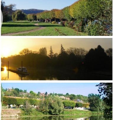 Bennecourt House | Chambre double ou twin au bord de Seine