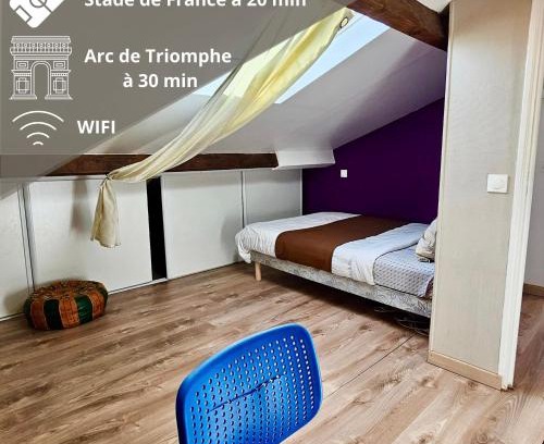 Stains Apartment | Chambre privée dans logement partagé, Serenity cozy Paris & Stade de France