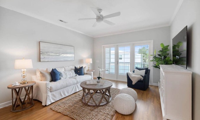 Folly Beach Condo | Charleston’s Folly! - King Suite, Pool, Balcony, Walk to Center St!