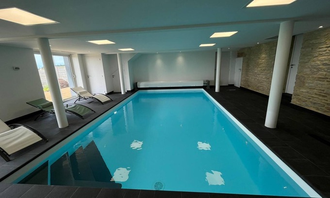 Guiler-sur-Goyen House | Charlotte Ty-touz, Gîte Avec Piscine Intérieure,chauffée et Privative