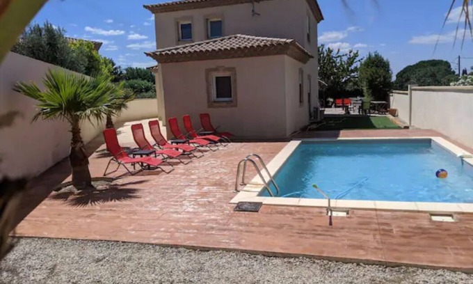Saint-Genies-de-Fontedit Villa | Charmante Villa D.architecte 200m2 à 20 min de la mer