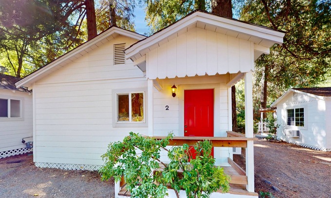 Cobb Cabin | Charming 1 bedroom cabin. Queen bed, WIFI, King Sofa Sleeper. Outdoor seating.