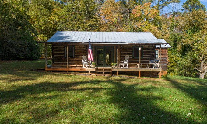 Rutherfordton Cabin | Charming 1892 Log Cabin in the Blue Ridge Mountains foothills