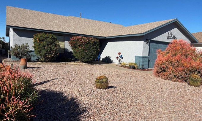 Carriage Manor House | Charming 2-bedroom house in Fountain of the Sun 55+ community. Great amenities!