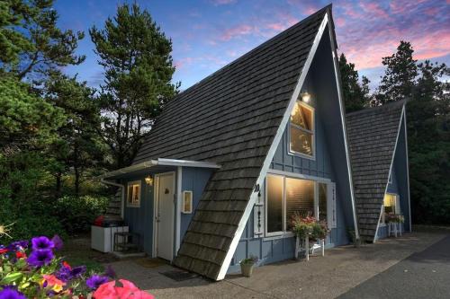 Otter Rock Ski Chalet | Charming A Frame Nestled Amidst Trees in Otter Rock, Oregon