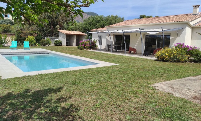 Sarrola-Carcopino House | CHARMING AIR-CONDITIONED VILLA WITH POOL AT THE GATES OF AJACCIO AND ITS BEACHES