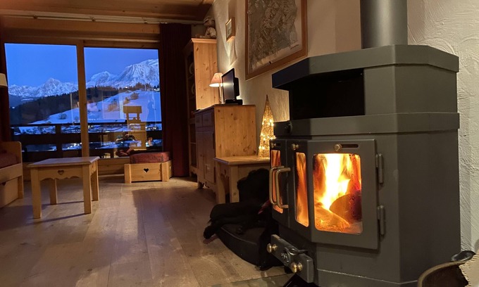 Combloux Apartment | Charming apartment in a chalet facing Mont Blanc and close to the slopes.