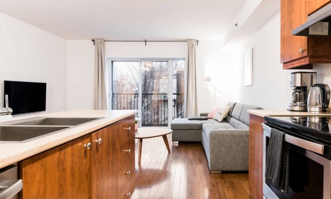 Hochelaga Apartment | Charming & Cozy Loft with Rooftop Access & AC