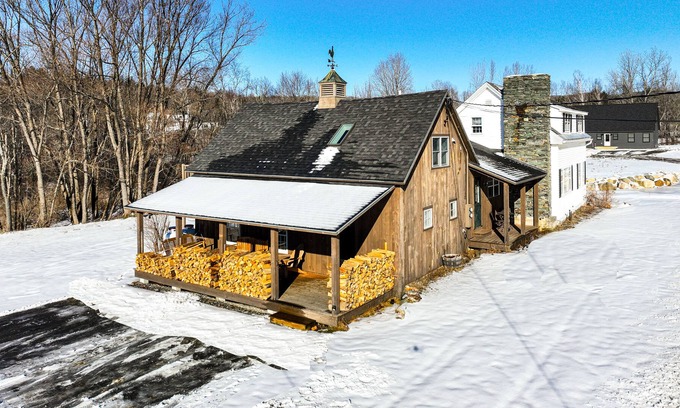 Stowe Hollow House | Charming farmhouse with mountain views, a fireplace, and deck - dog-friendly