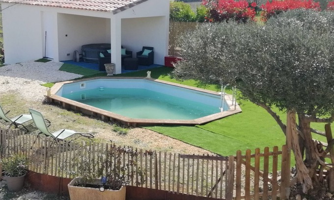 Massillargues-Attuech Apartment | Charming apartment with pool near Anduze for 4 people