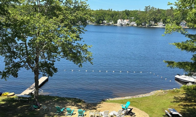 Deerfield Cottage | Charming lakeside cottage steps away from private sandy beach. Summer weeks open
