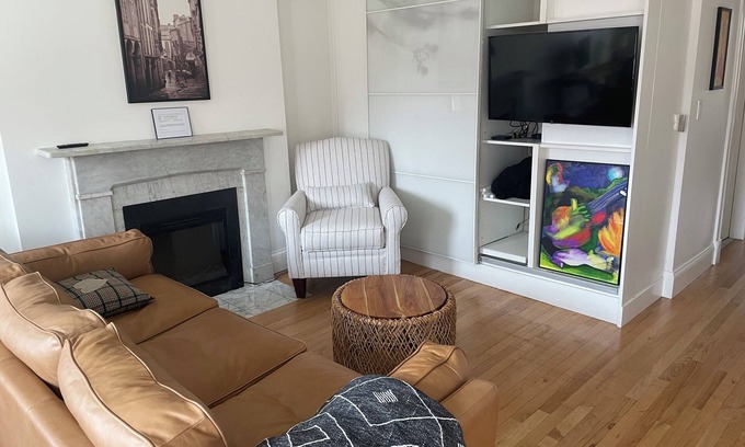 South End Condo | Charming & Modern 2-Bedroom Brownstone with Private Deck