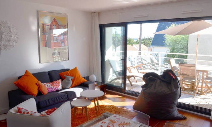 Pornichet Apartment | Charming new apartment 200m from Bonne Source beach