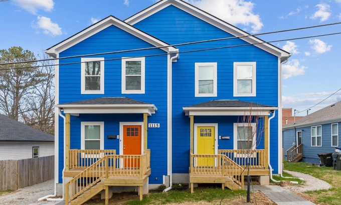 East Durham House | Charming New Townhome near Downtown, DPAC -Unit A