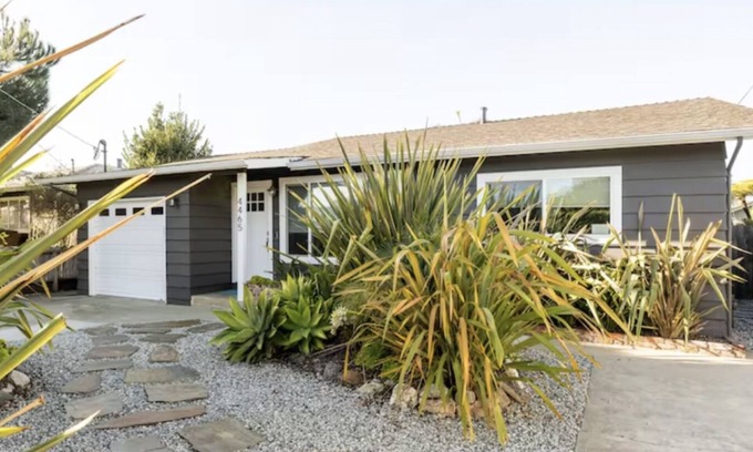 Opal Cliffs House | Charming Pleasure Point Home-1 Block from Private’s Beach w Hot Tub & Bikes