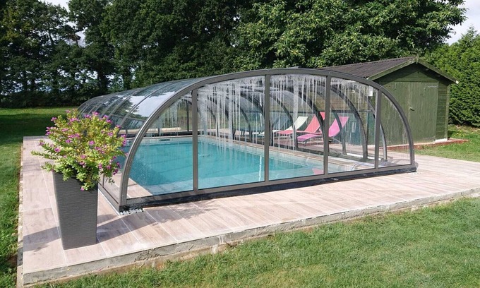 Evran House | Charming private heated pool cottage near Dinan, Dinard, St Malo, mt St mi