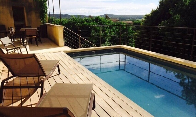 Saint-Siffret House | Charming stone house. 5 bedrooms. Swimming pool. Near Uzes and Pont du Gard